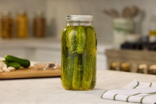 Wide mouth jar with bands and lids for fruits and vegetables