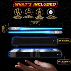 Chopsticks with removable handle lightsaber style