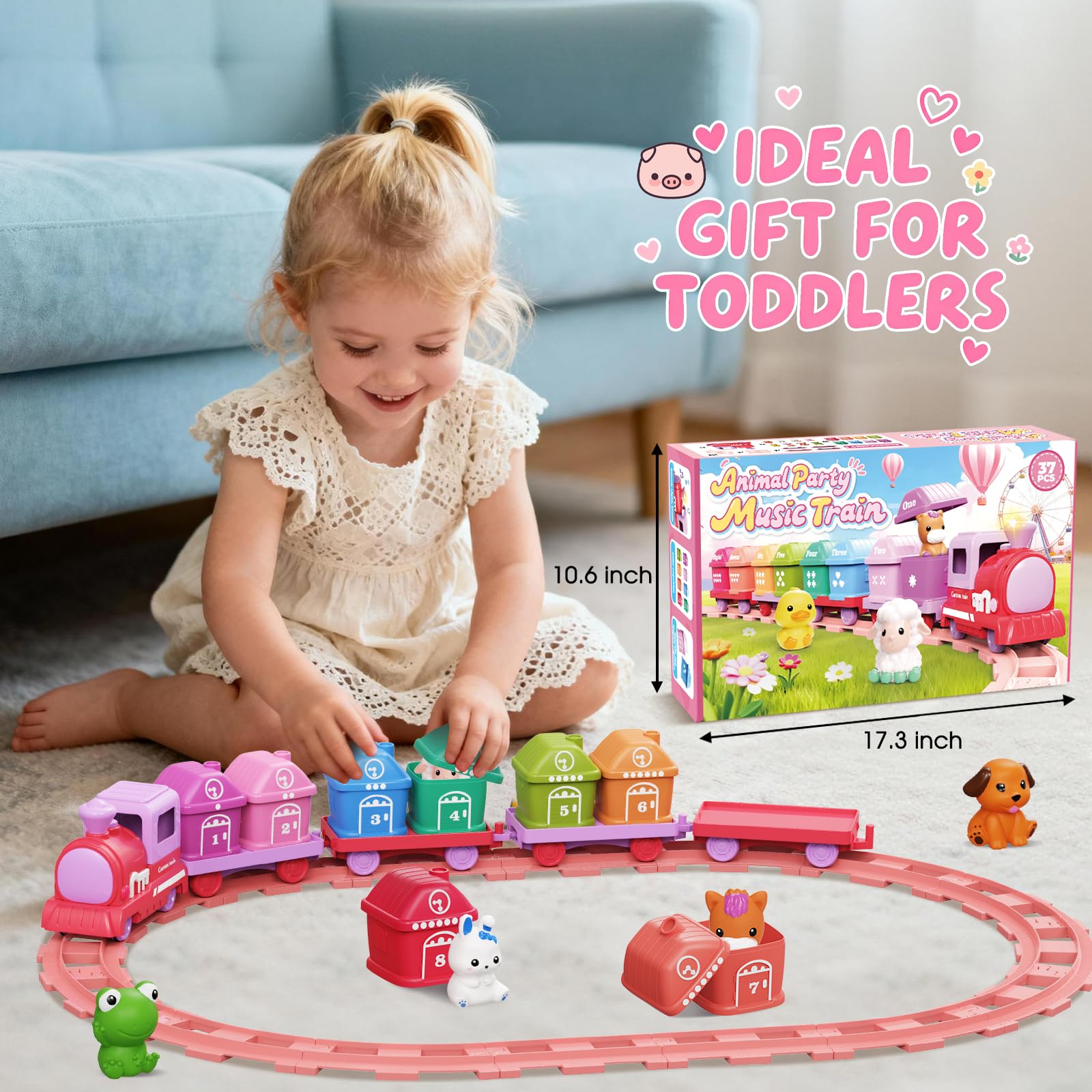 Train set track play suitable for children under 4 years