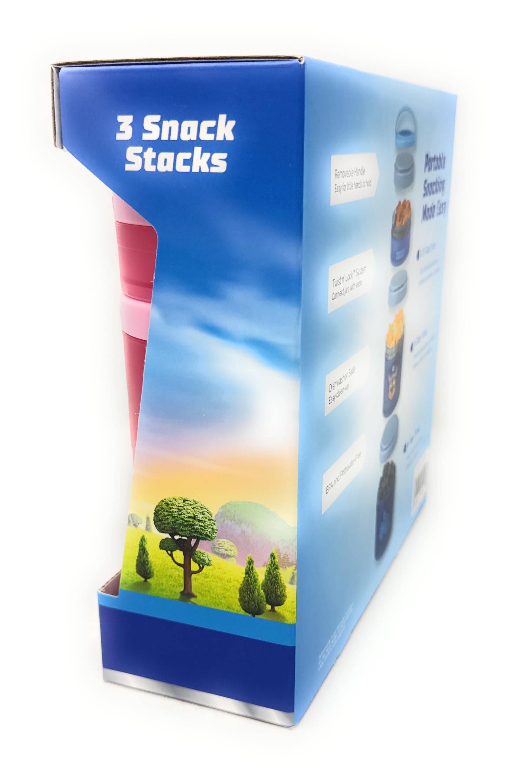 Bluey animal print design on snack containers