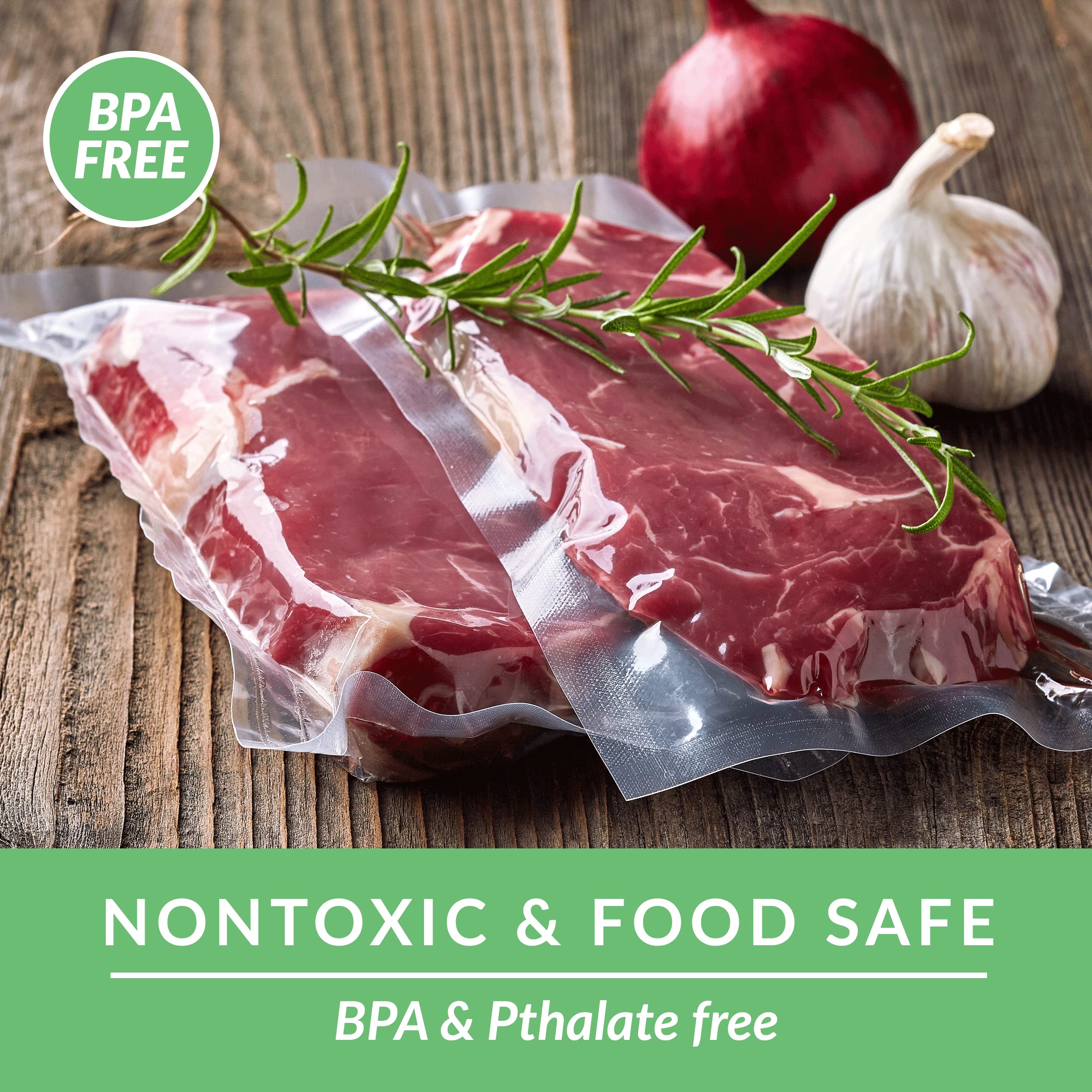BPA-Free vacuum sealer rolls packaging image