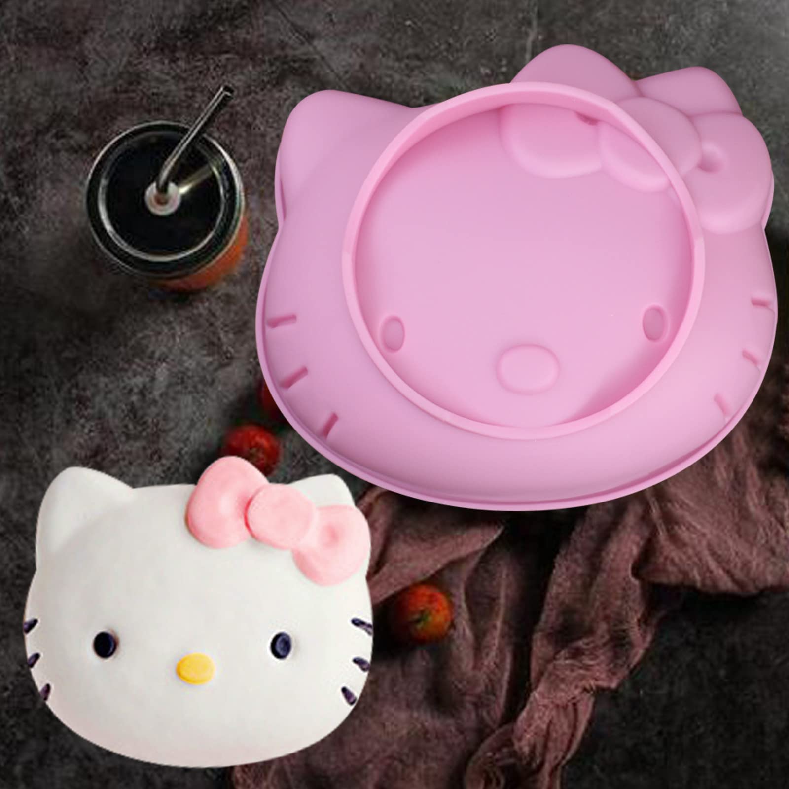 one piece cat silicone cake mold packaging
