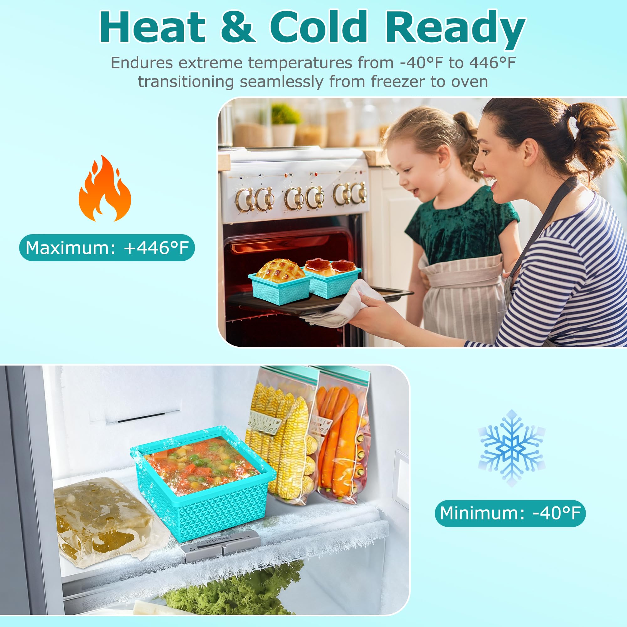 Oven safe freezer tray suitable for small desserts