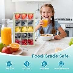 BPA-free silicone ice mold for beverages