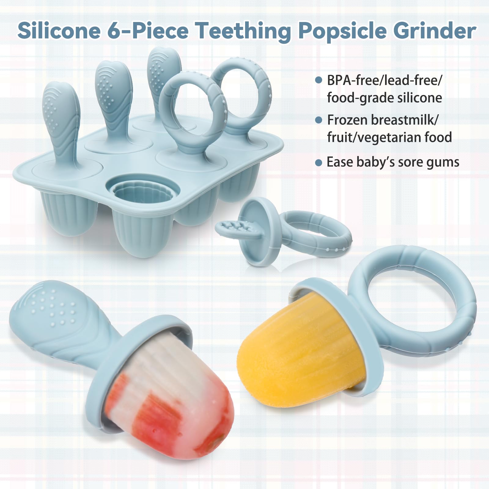 Stackable baby freezer molds for breastmilk yogurt and purees