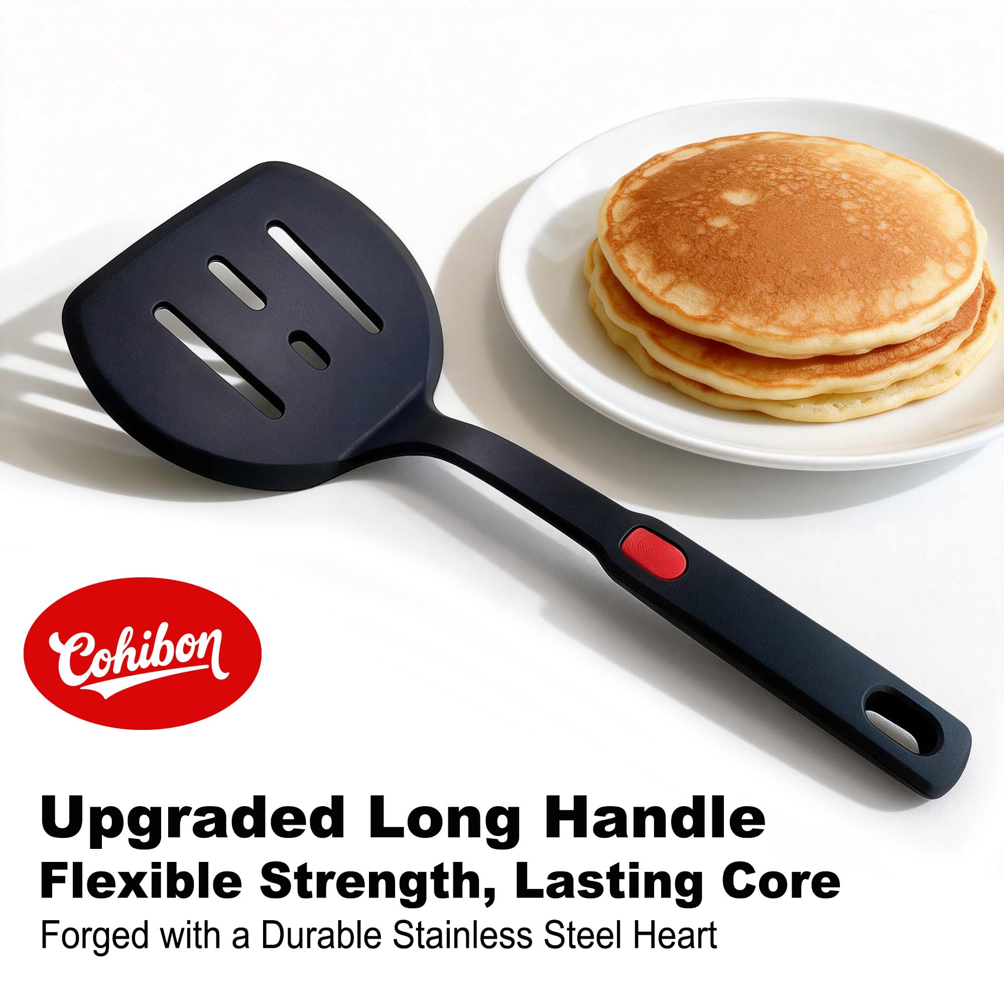 bpa free food grade silicone spatula with stainless steel core