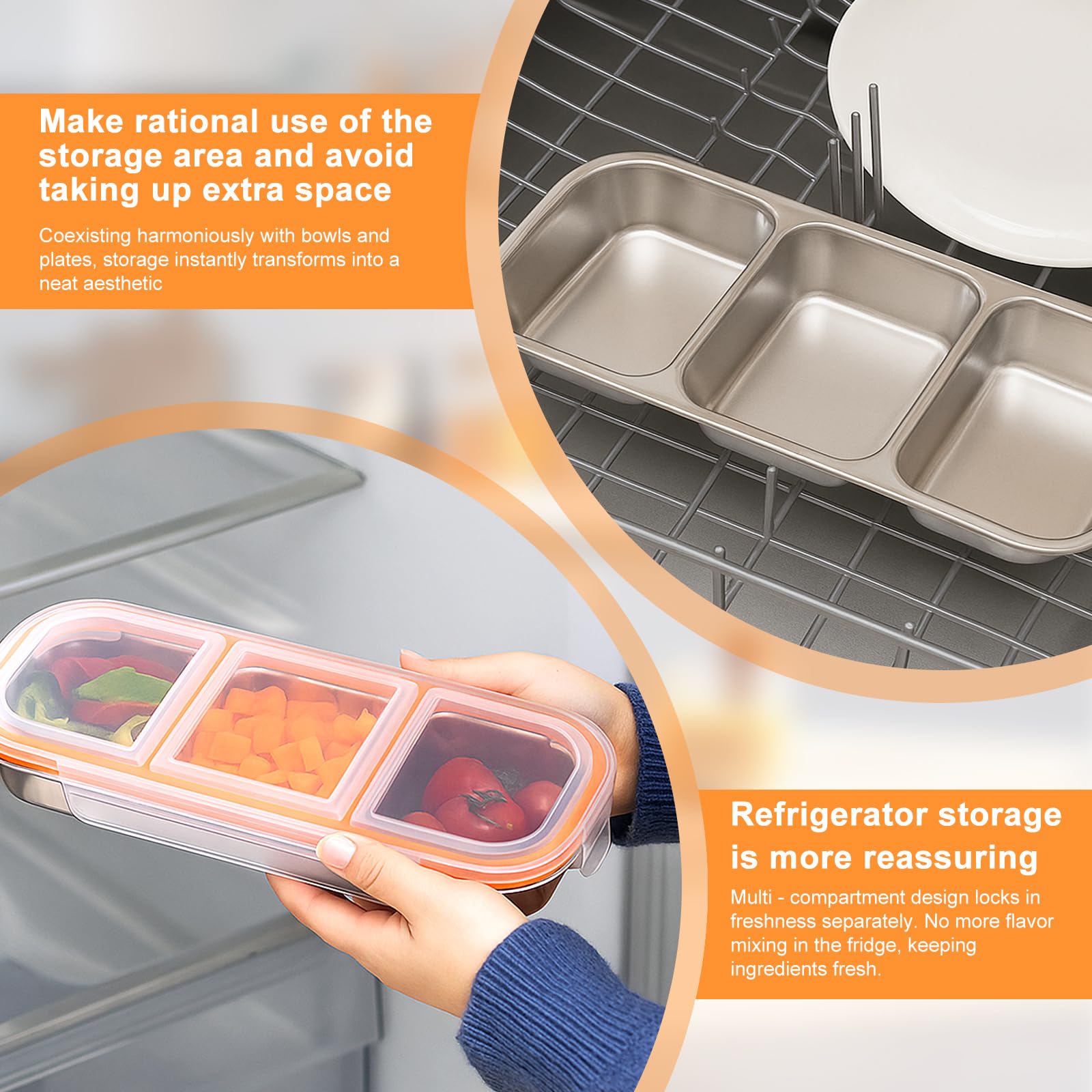 BPA-free metal snack container by WANHMIF for safe lunches