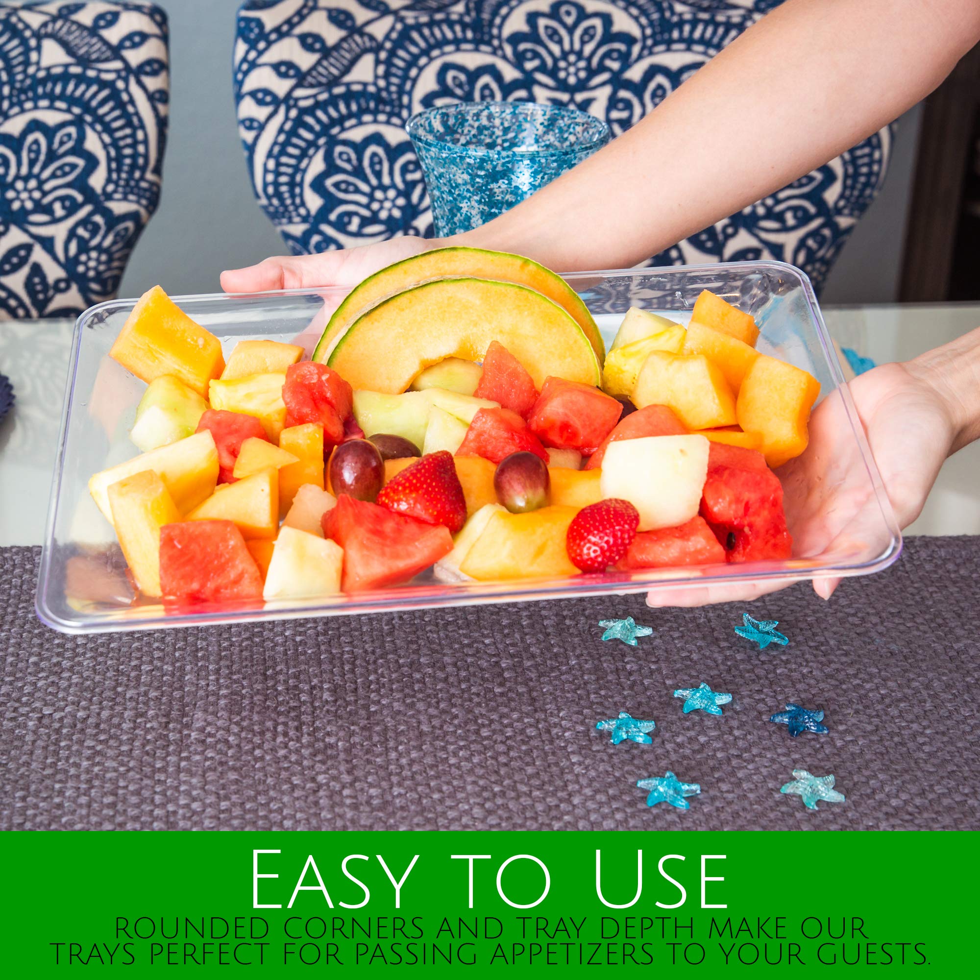 Party platter for chips dips and fruits
