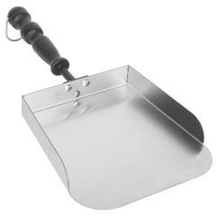 BQMAX stainless steel griddle spatula 7.5L x 7W surface with 6.2L handle
