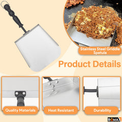 HIBACHI style grill spatula by BQMAX for stir fry