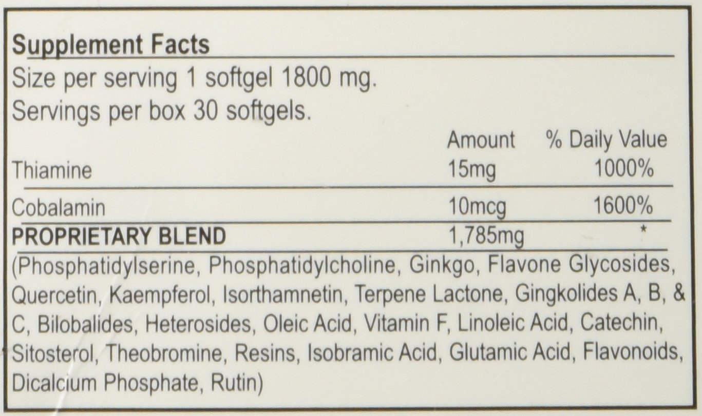 Brain Sharpener dietary supplement packaging image 3