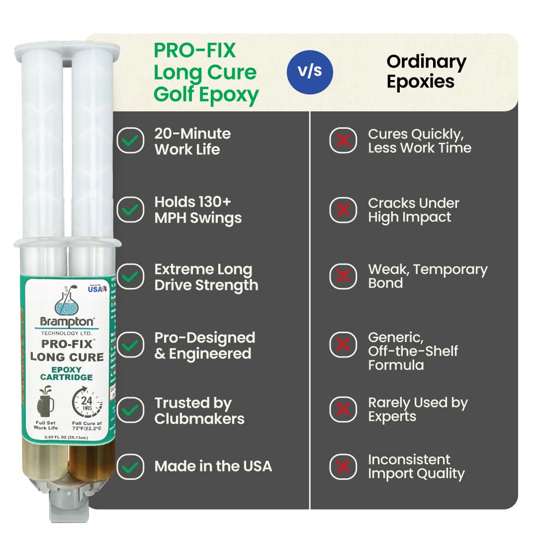 Brampton PRO-FIX Long Cure Golf Epoxy for shafts and heads image