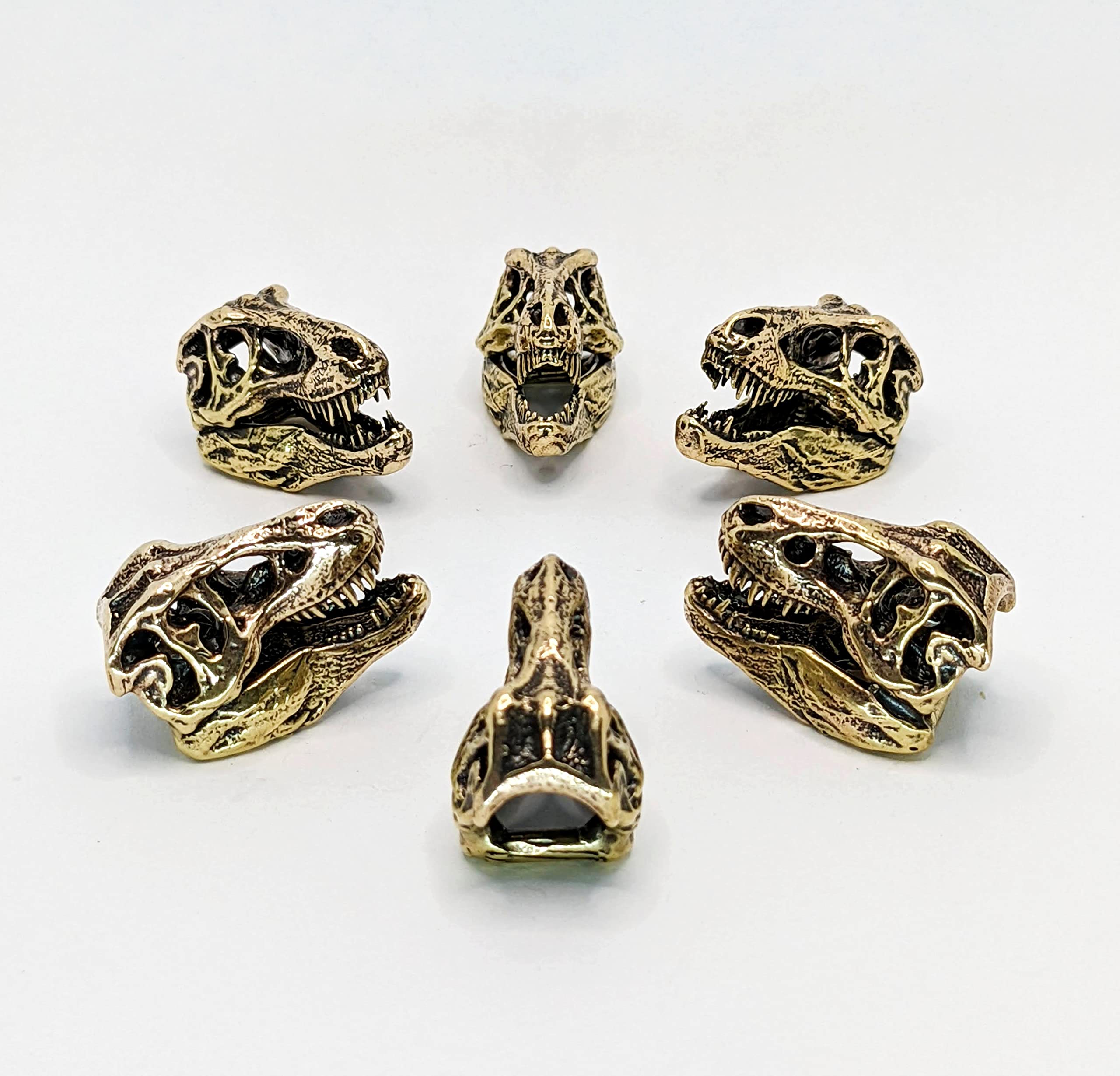 Brass handmade animal skeleton figurine photo