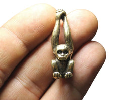 Brass Monkey sculpture ornament close up detail