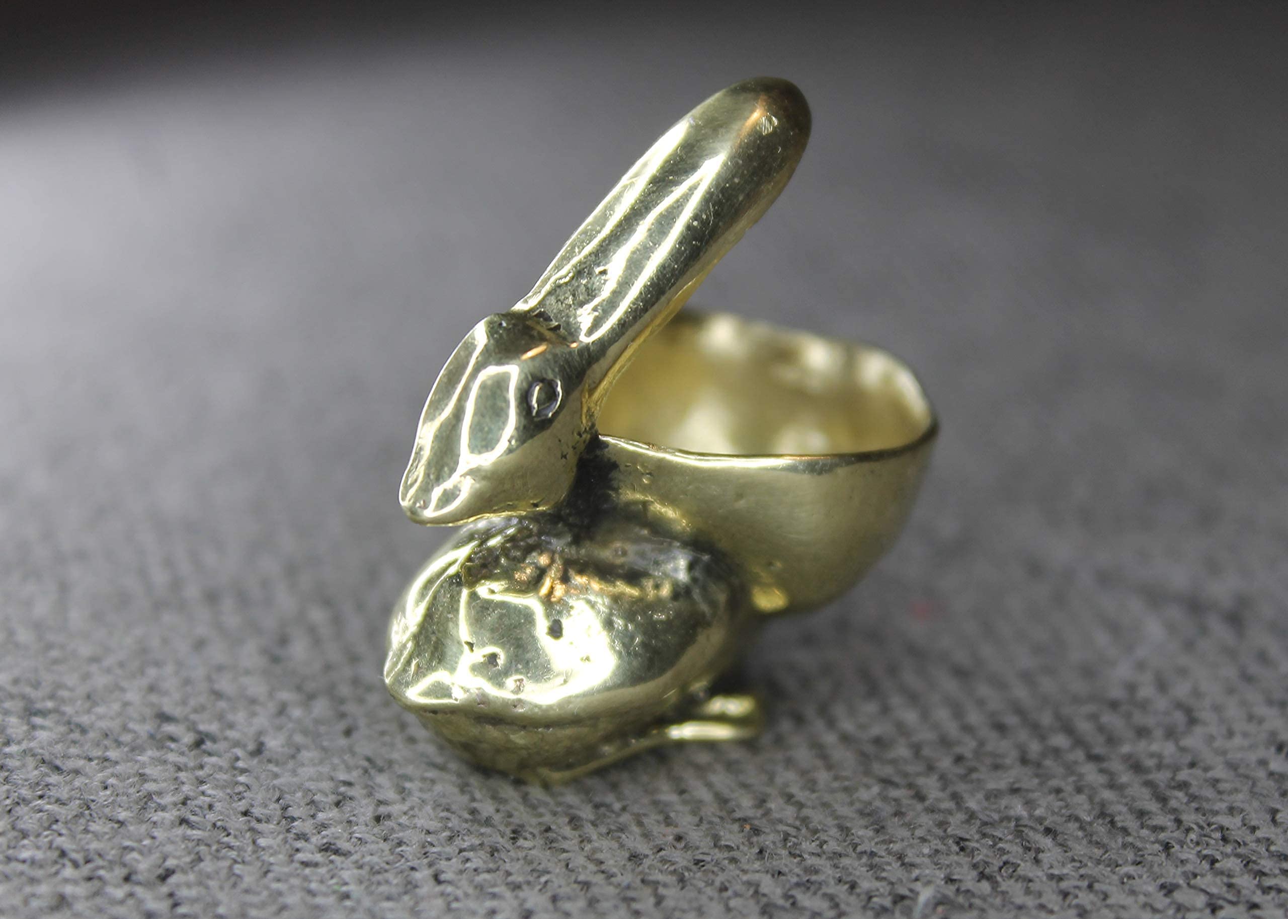 Pelican brass figurine decorative display for shelves