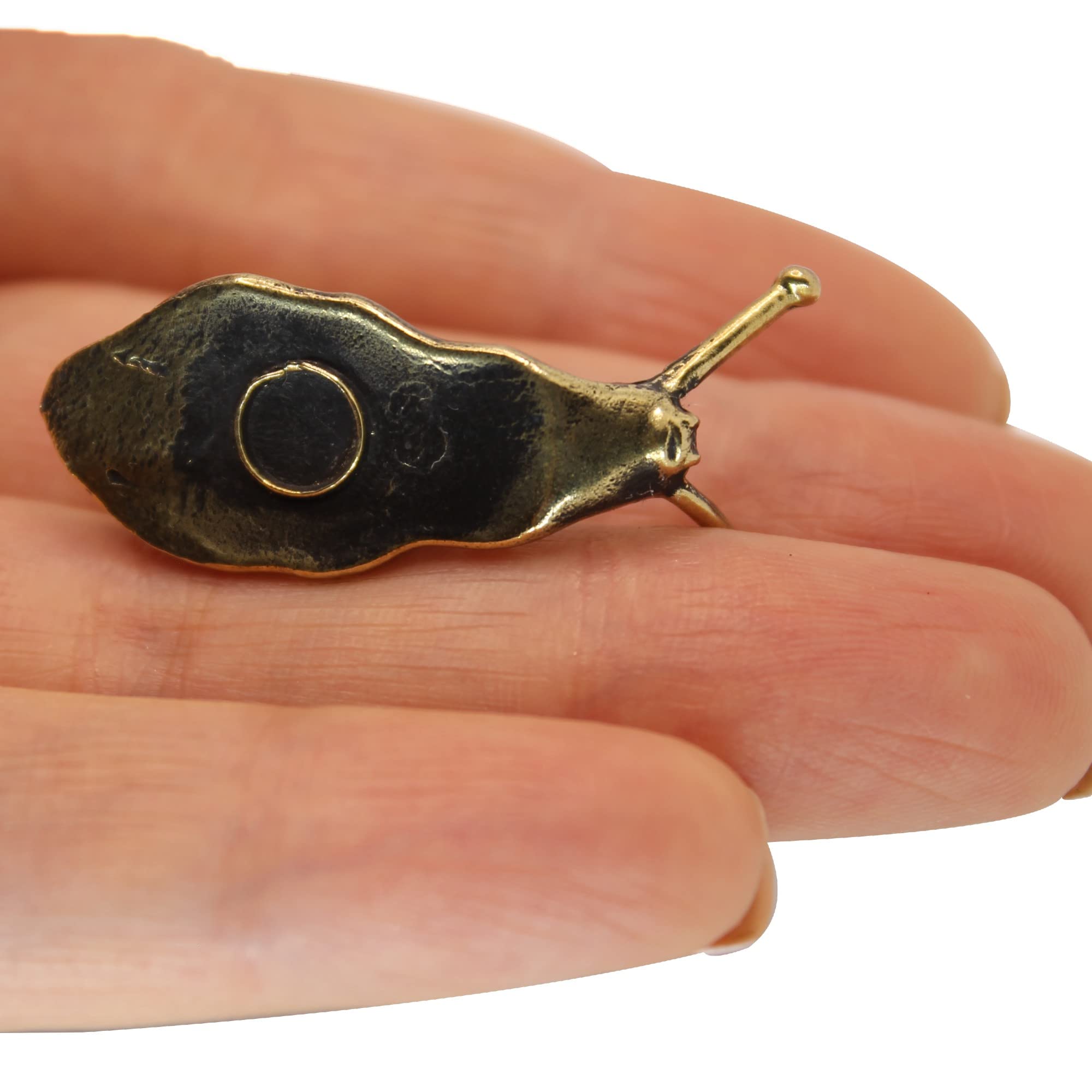 Collectible brass snail figurine from EDYSONS