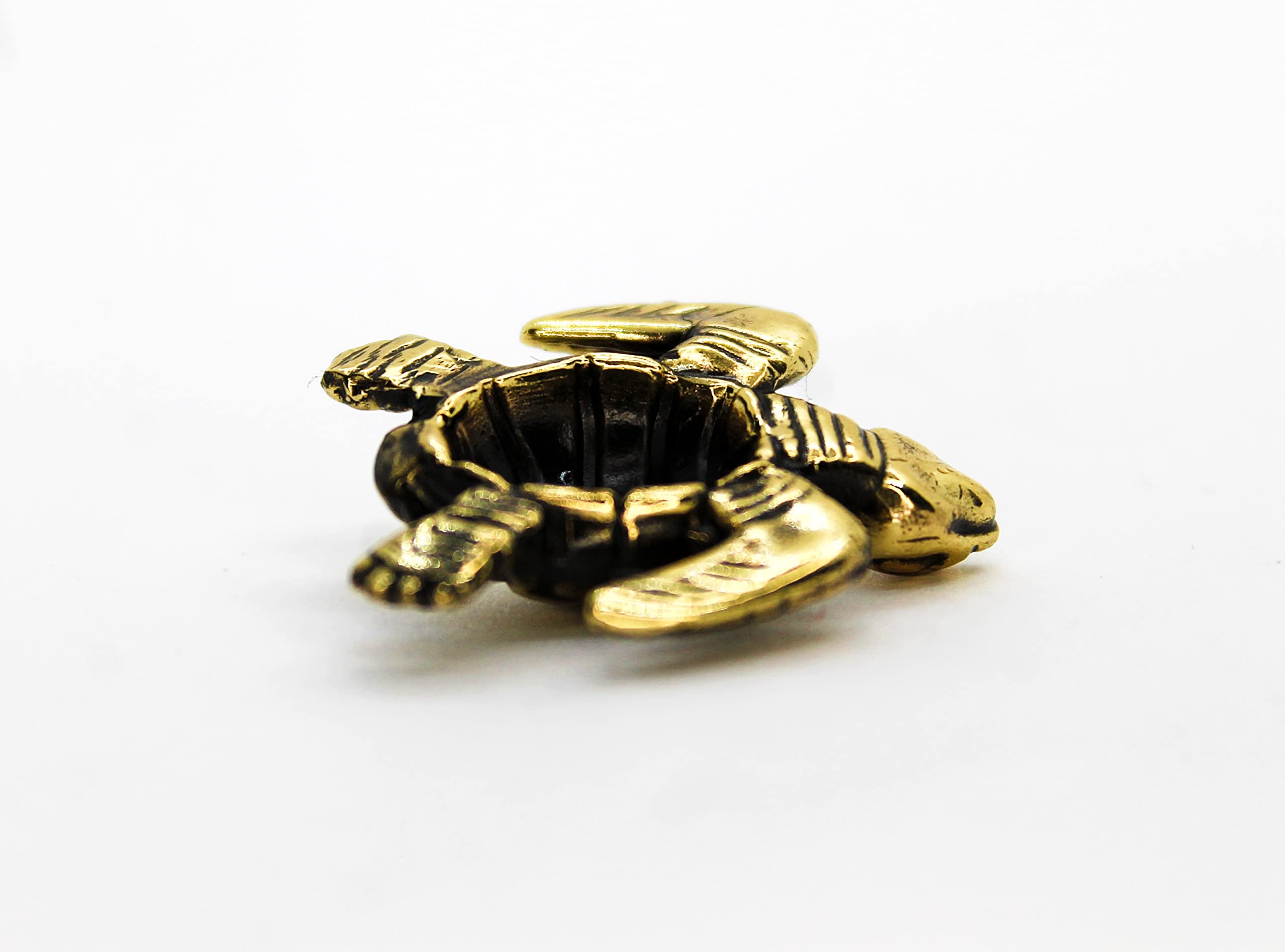 Decorative brass turtle figurine for home decor