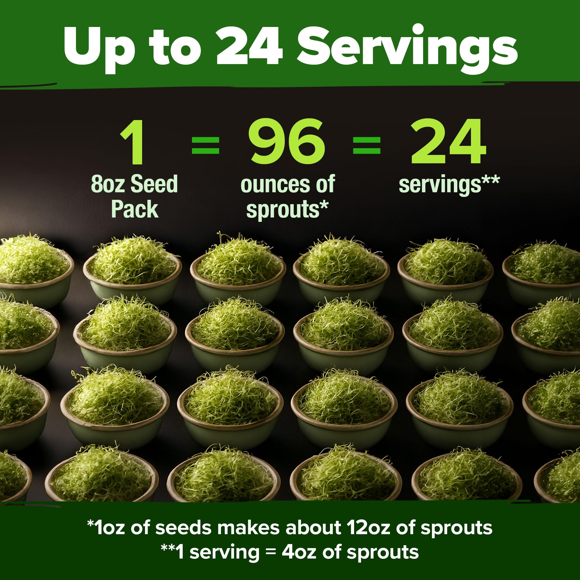 Brassica oleracea seeds bag front