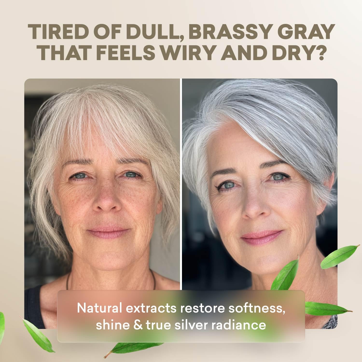 Brassy tone neutralizer shampoo on bottle