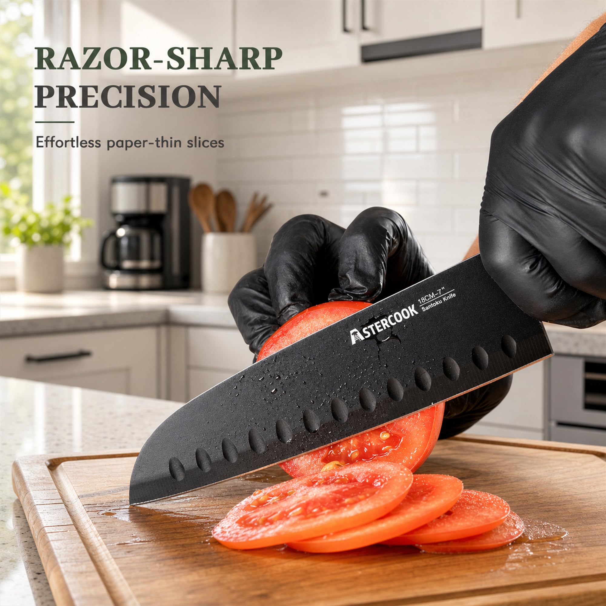 Astercook knife set 3.5 inch paring knife and kitchen shears