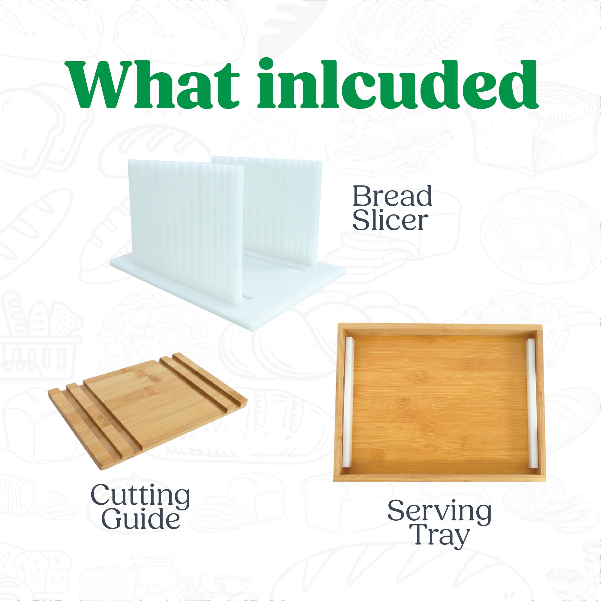 Bread slicer showing adjustable loaf widths