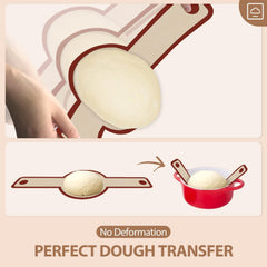 Two piece silicone bread sling for Dutch oven red packaging
