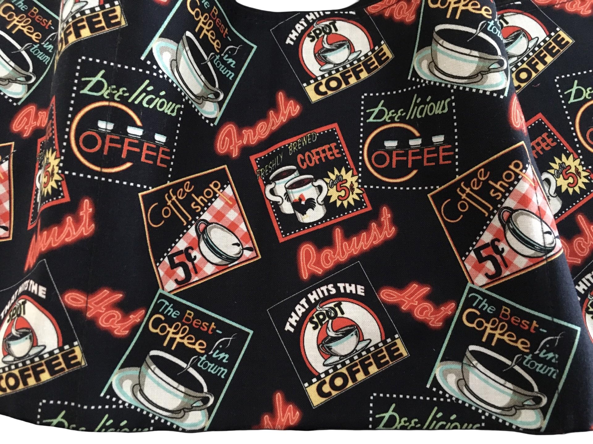 Black 11.5 x 22 inch apron by Handmade Janets Aprons with reinforced pockets