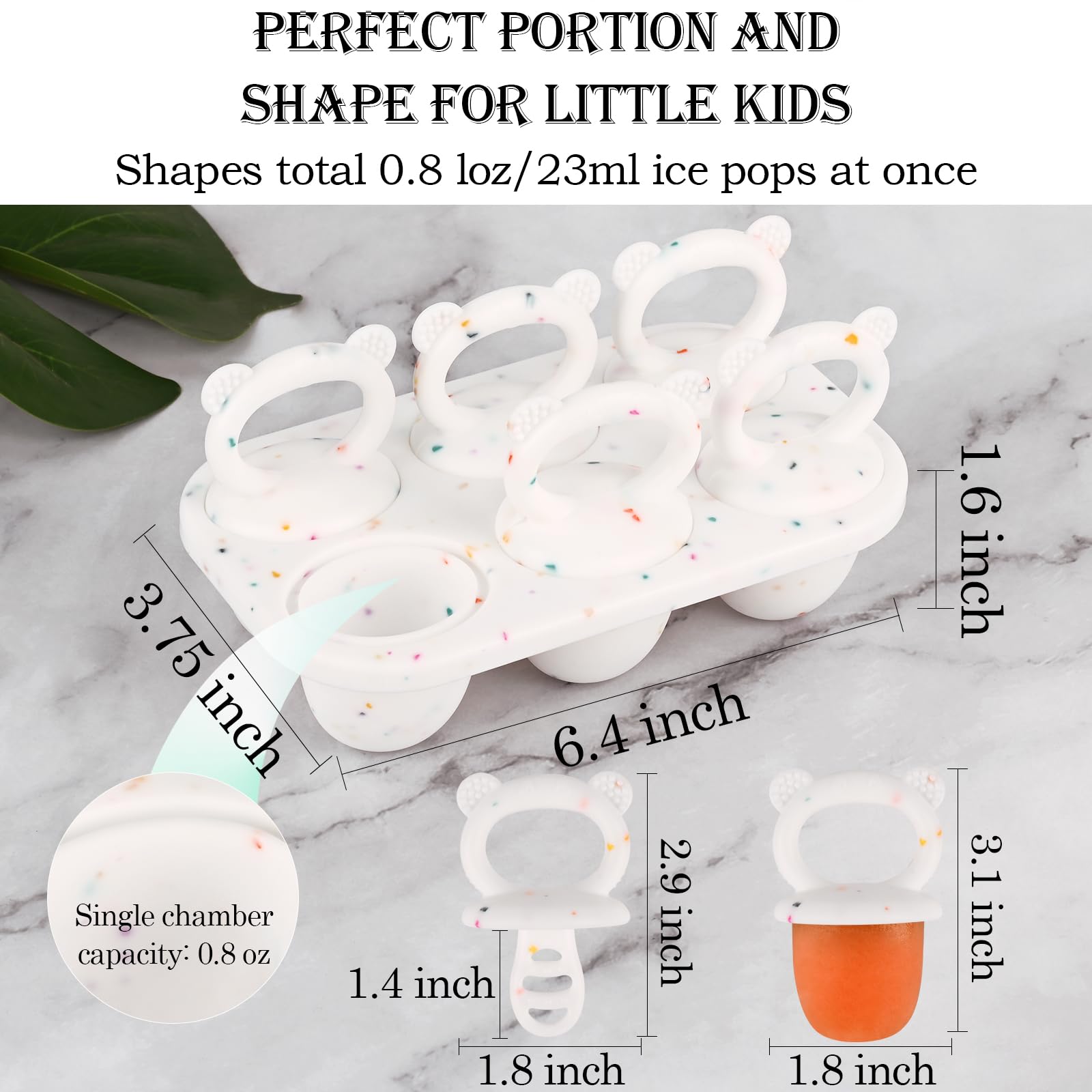 Breastmilk popsicle molds by Sakolla for teething relief
