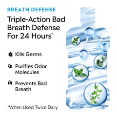 Smooth Mint flavor Listerine Breath Defense mouthwash