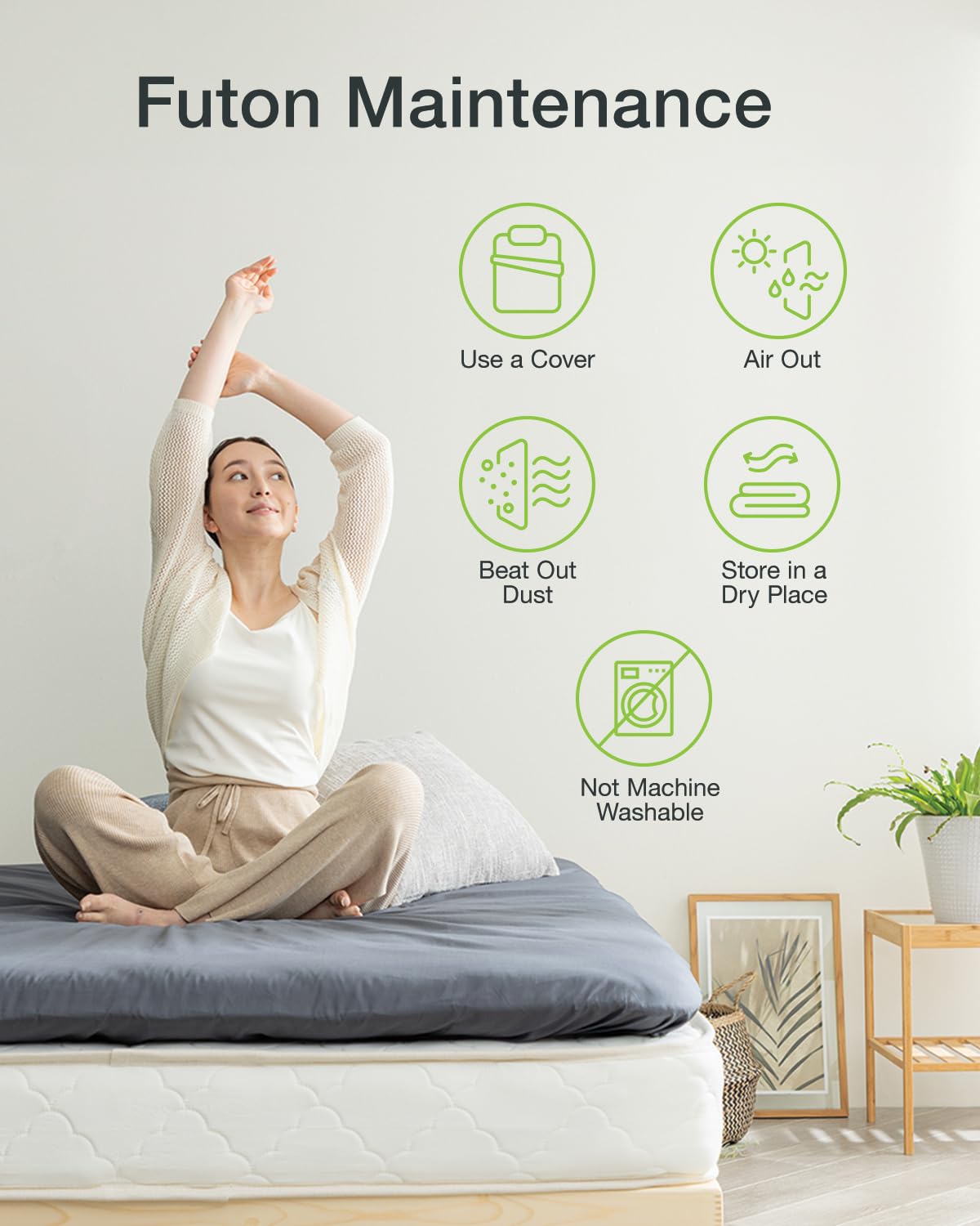 Portable guest bed for apartments travel or camping