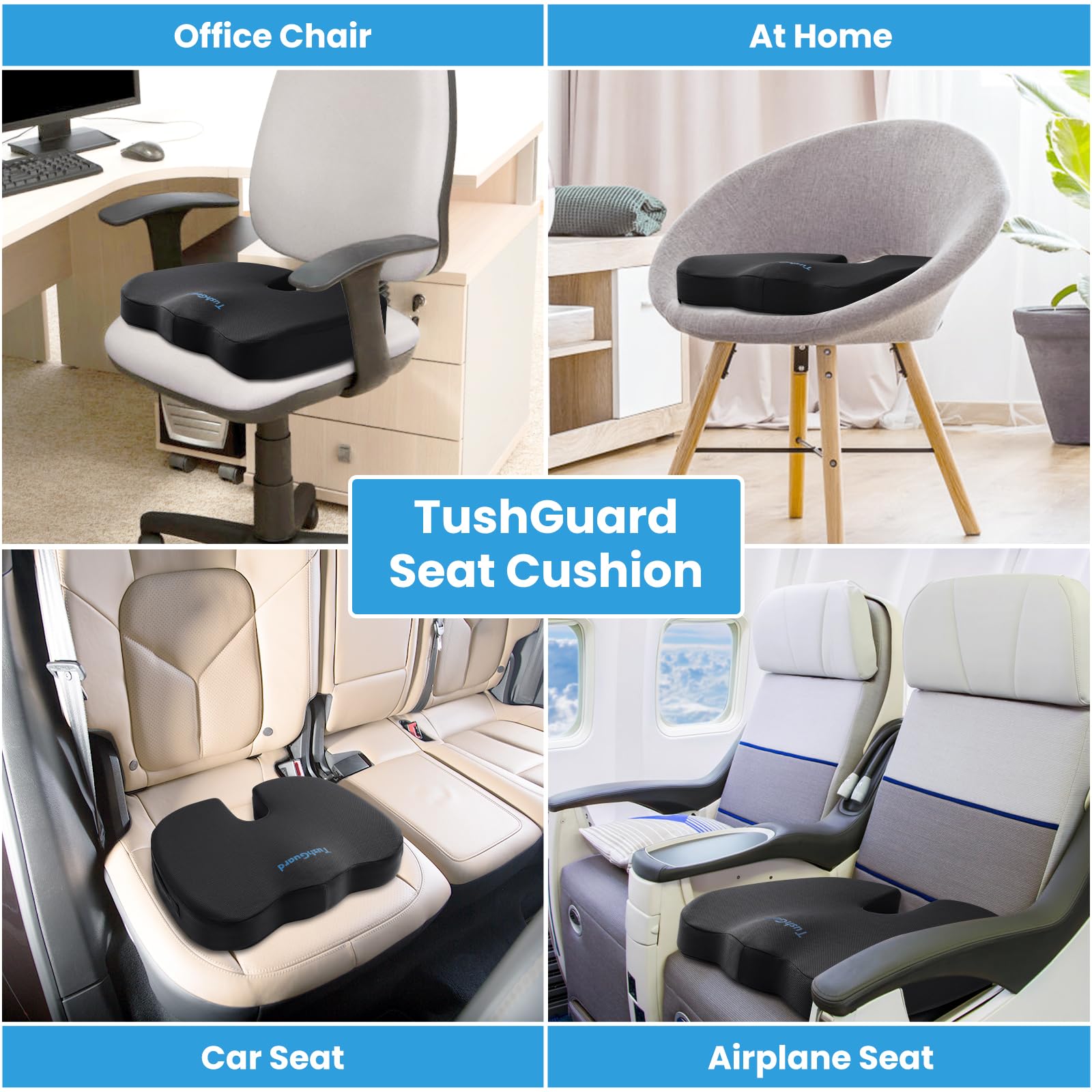 Seat cushion adds height to any chair