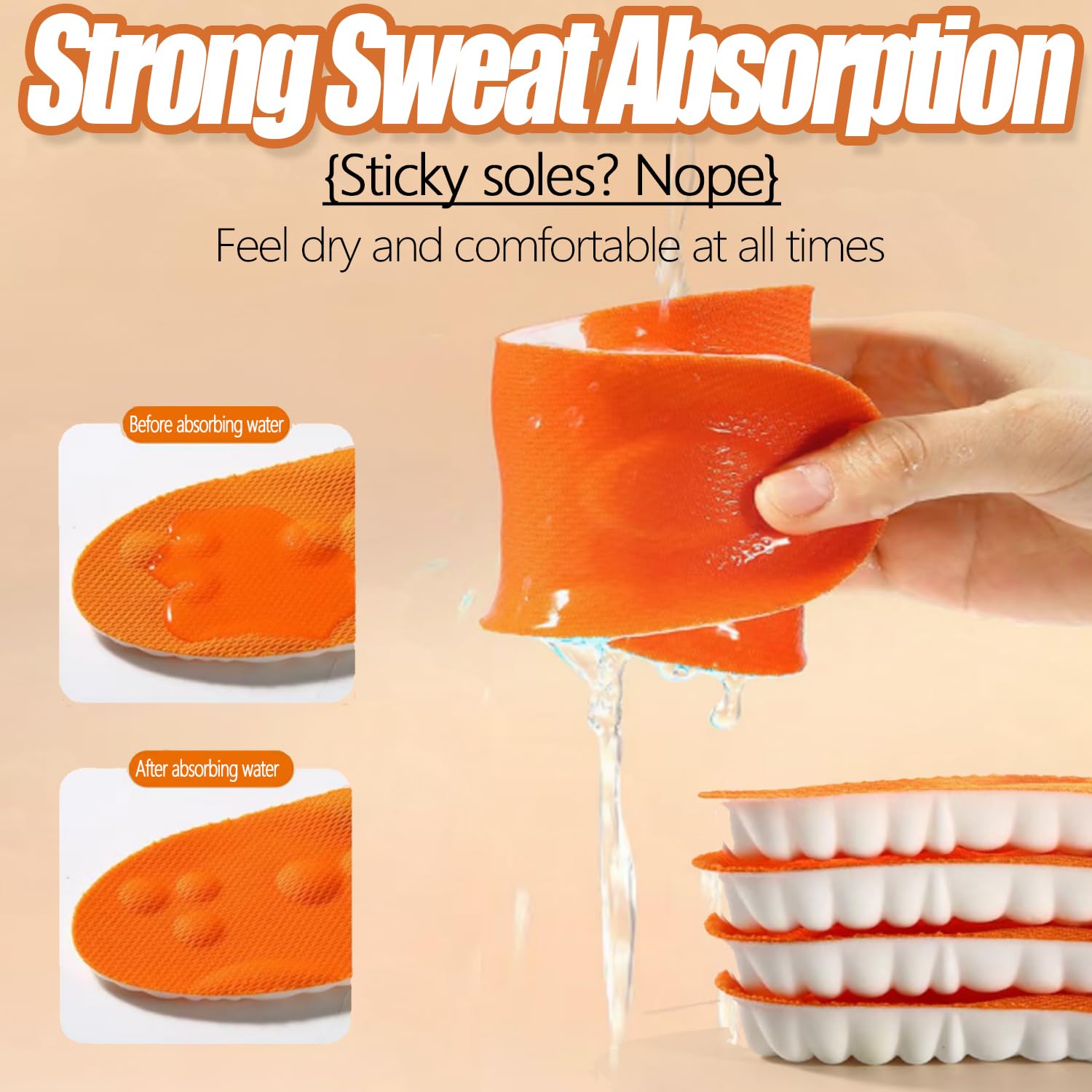Honeycomb perforated design for airflow insoles