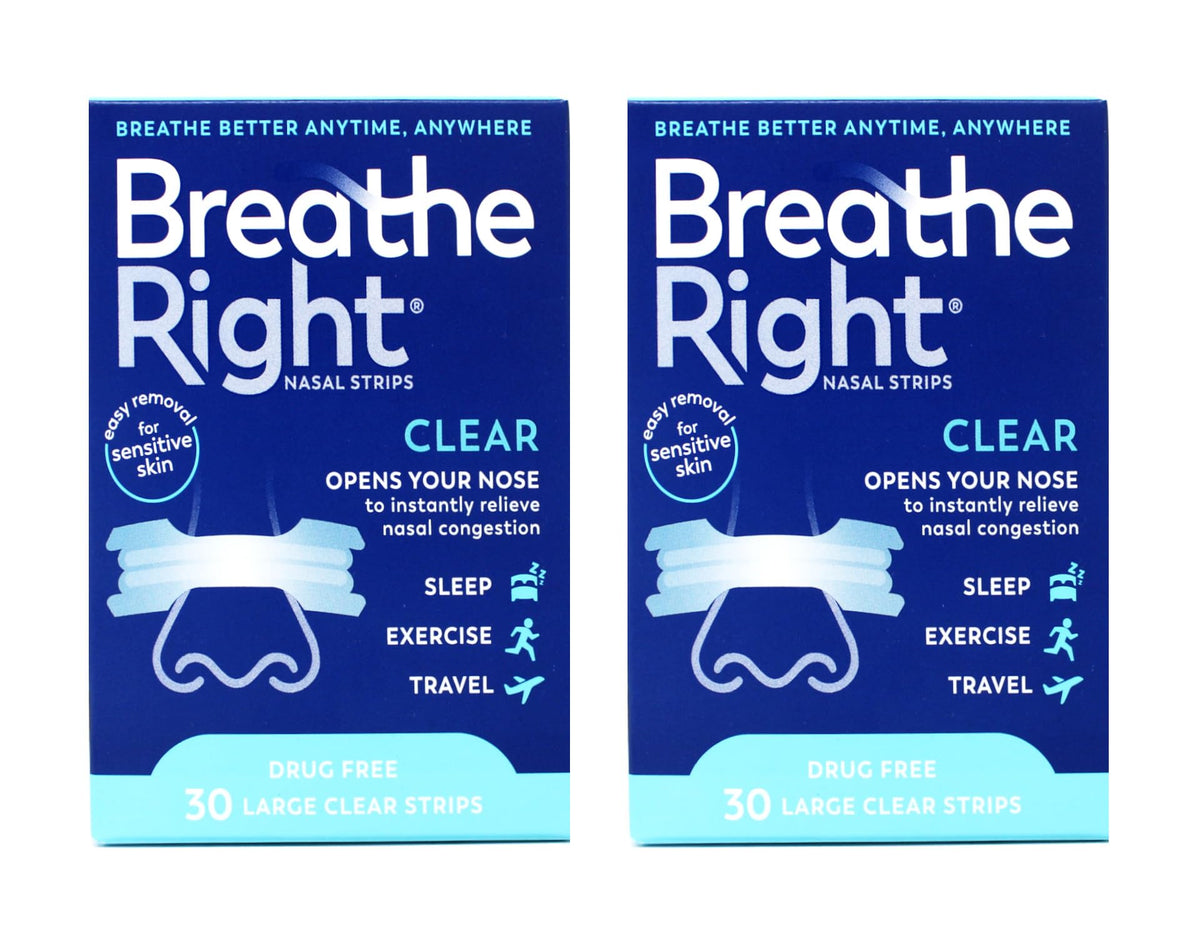 Breathe Right nasal strips packaging