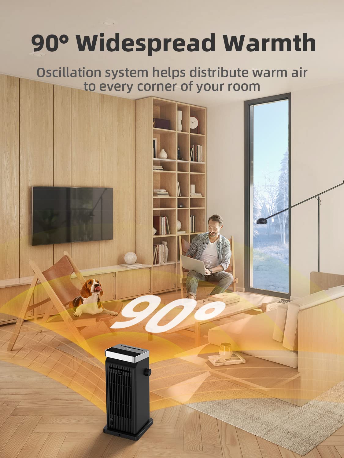 Remote controlled BREEZOME space heater