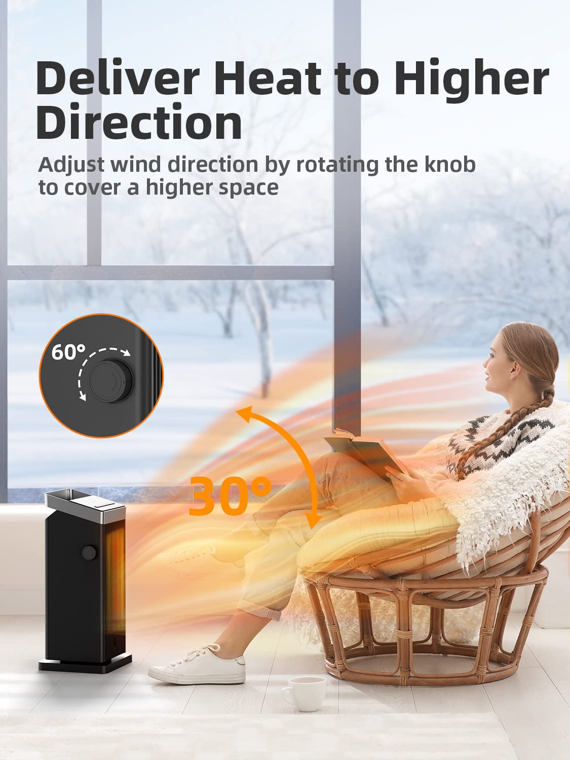 BREEZOME Eco mode energy saving heater