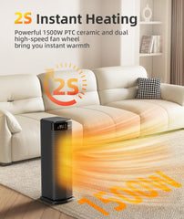 PTC ceramic heating element inside BREEZOME space heater