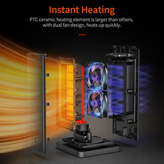 PTC ceramic heating element illustration