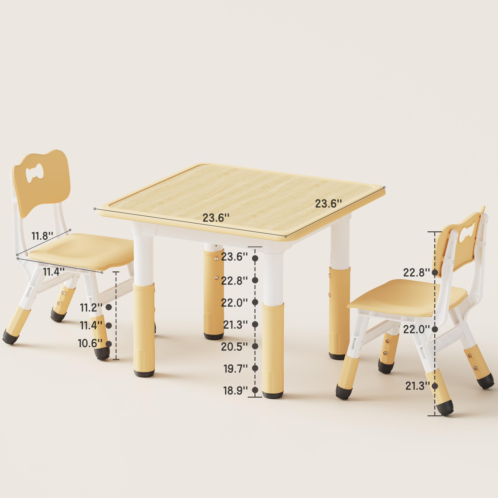 Graffiti desktop on kid table for drawing