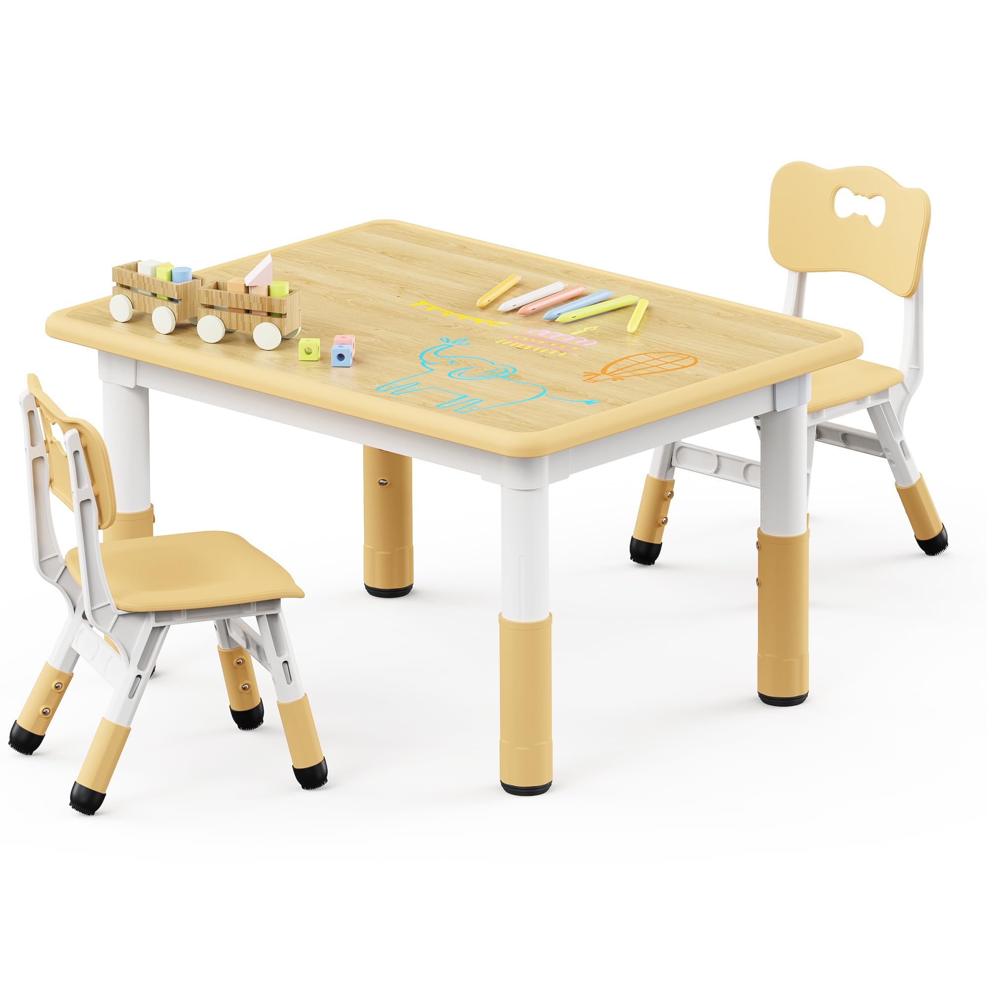 Brelley kids table and 2 chairs set