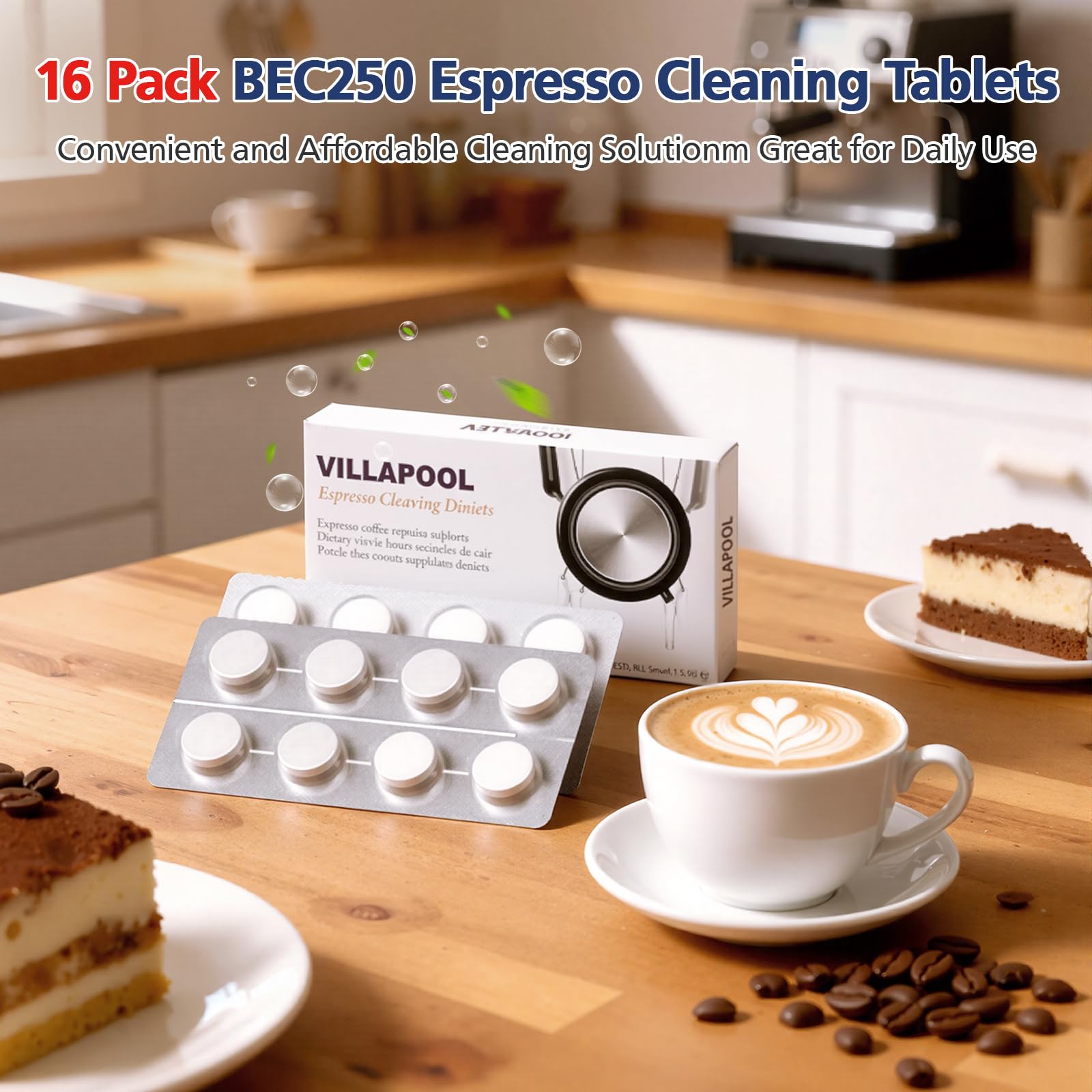 Tablets with cleaning disc compatible with Breville machines