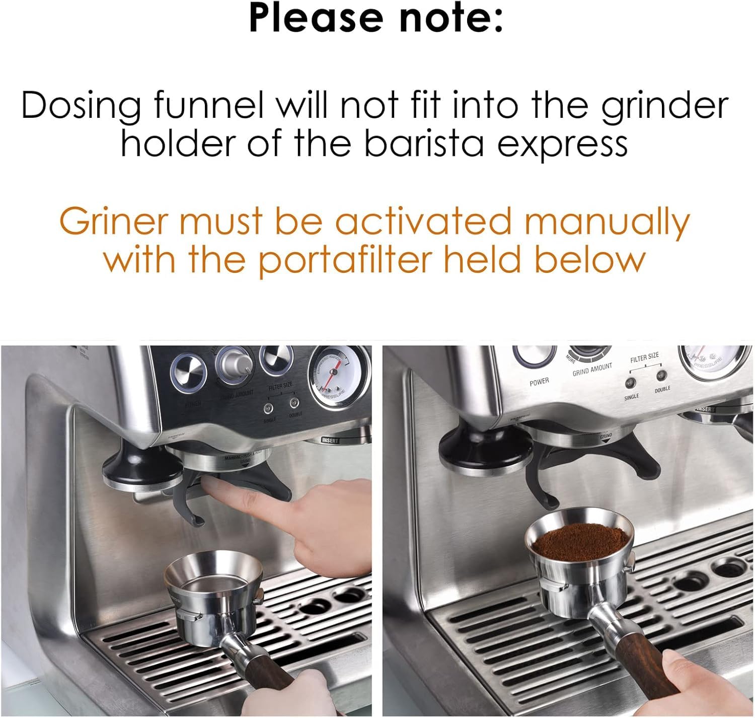 Dosing funnel for Infuser and Duo-Temp Pro