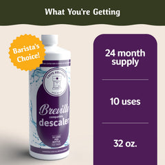 Breville Espresso Machine Descaler bottle label
