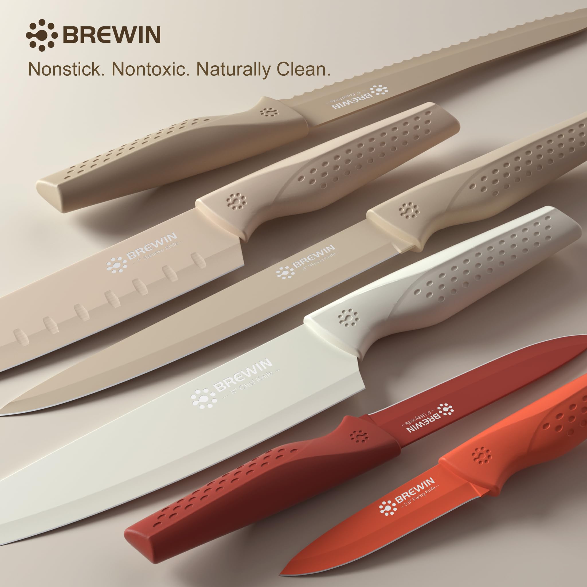 Brewin Knife set 7 inch santoku knife