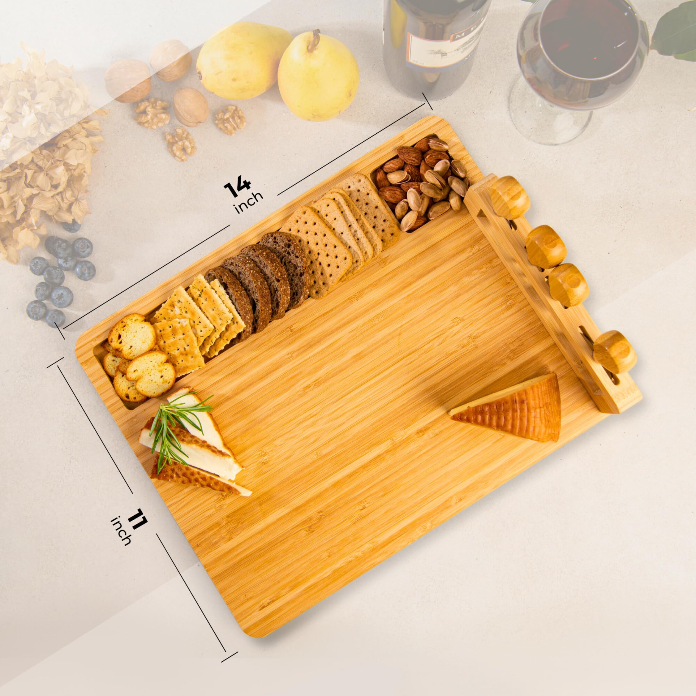 Bridal shower charcuterie board arrangement