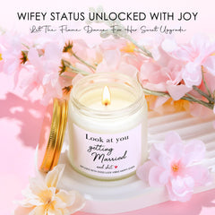 Bride makeup bag included in wedding gift box