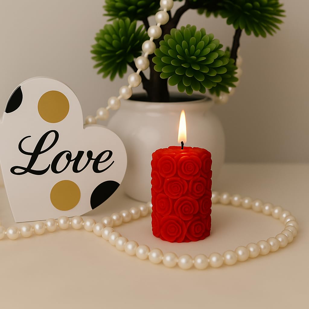 Soy wax candle with long-lasting burn