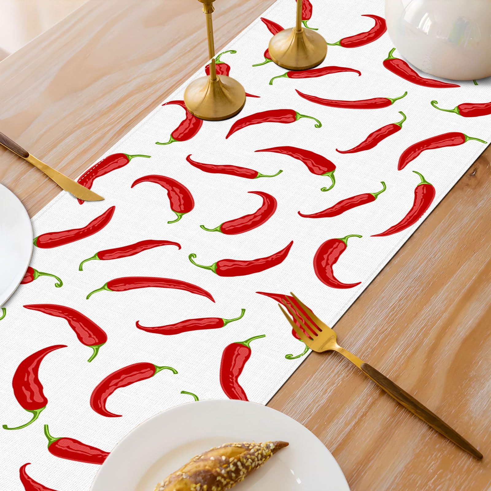 Heyfary chili pepper table runner packaging view