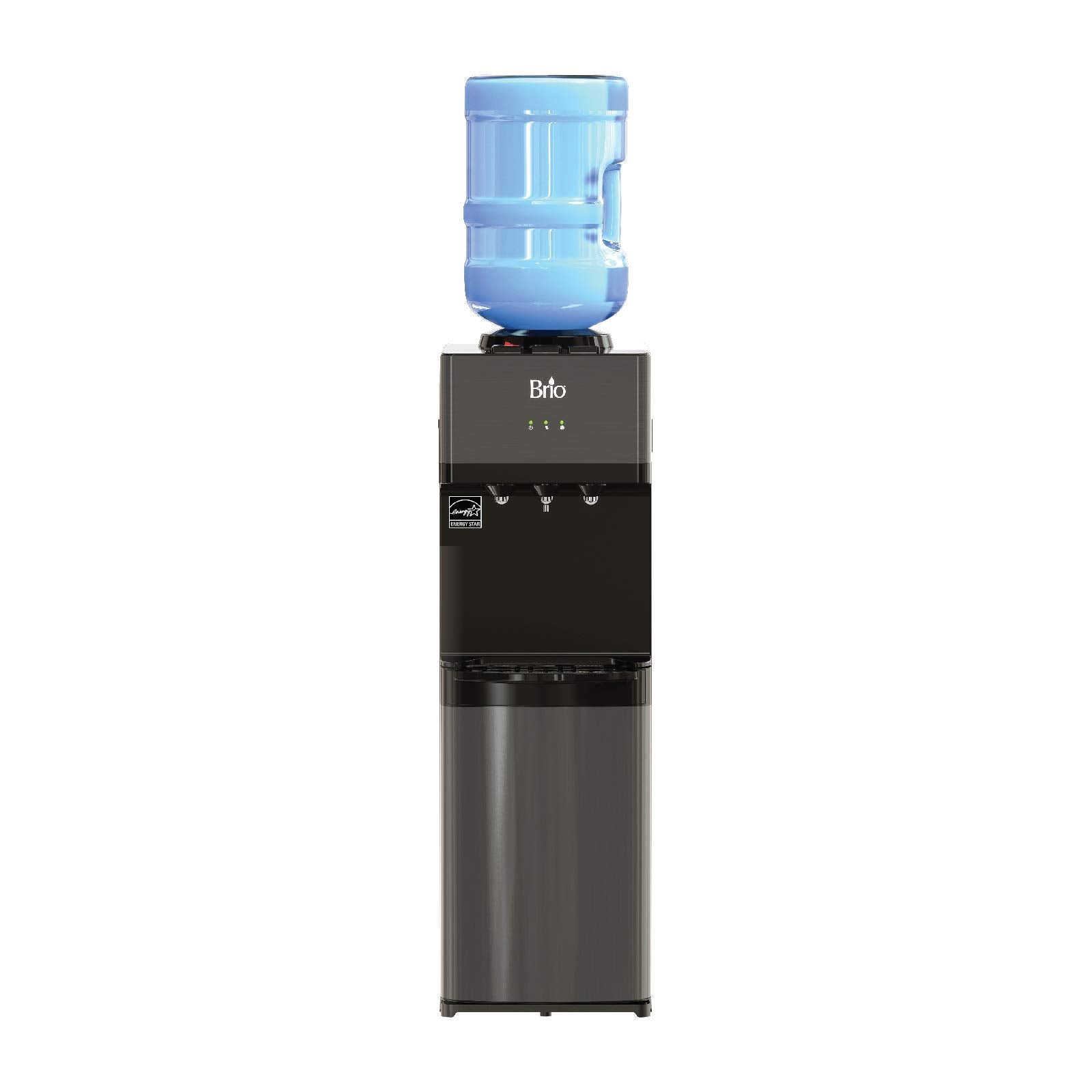 Nightlight illuminates dispense point on Brio cooler
