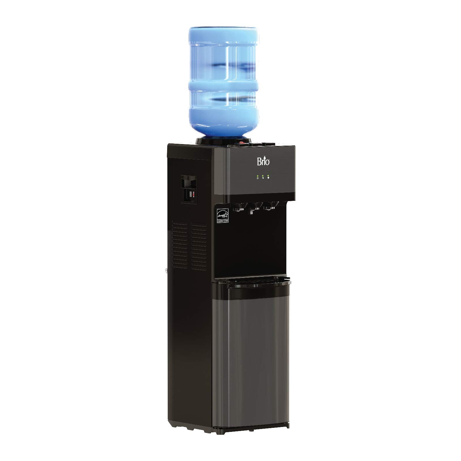 Hot and cold water delivery spout with safety lock
