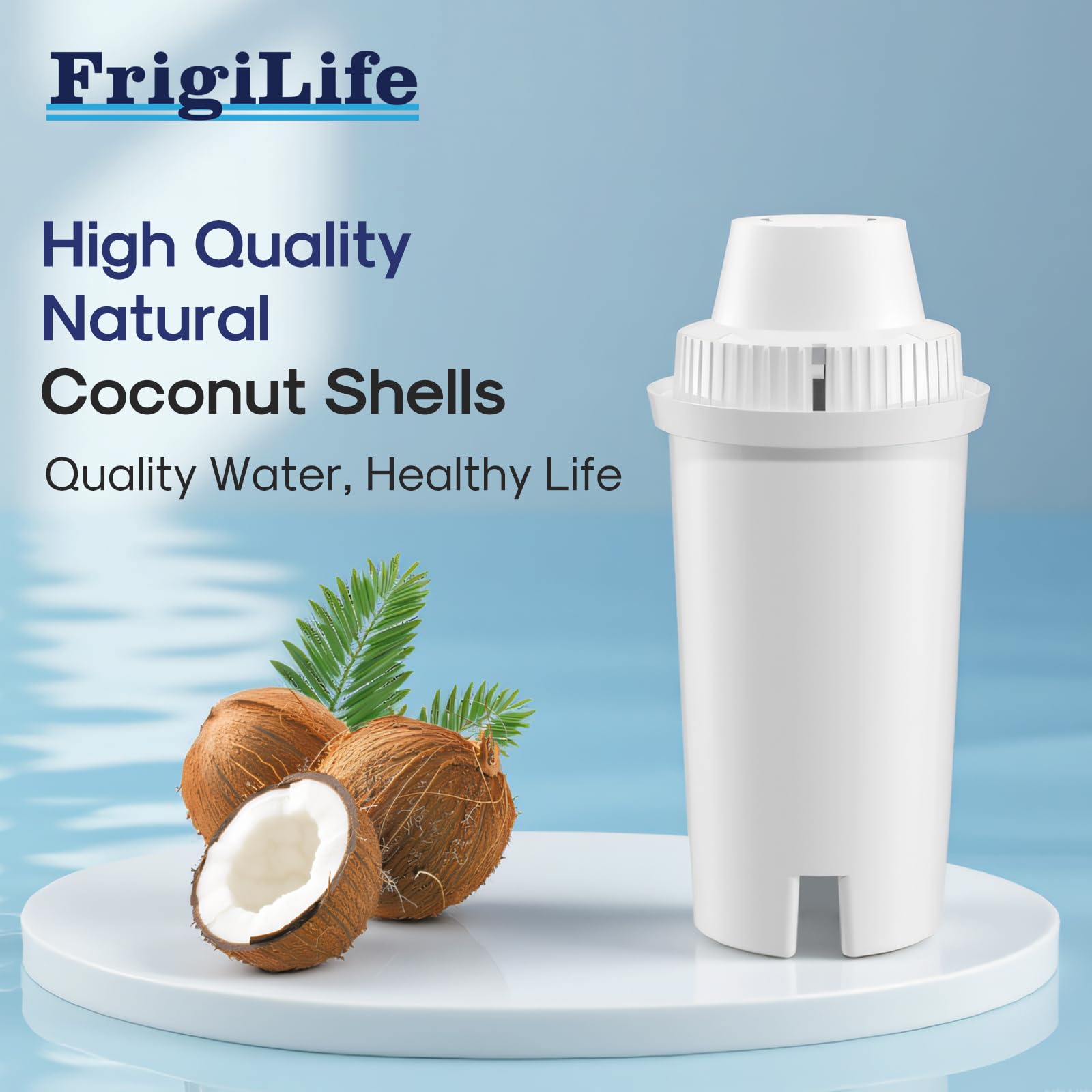 Brita compatible pitcher water filter replacement label